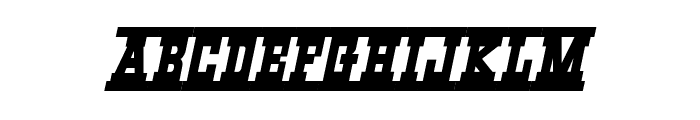 Western Rail Italic Font UPPERCASE