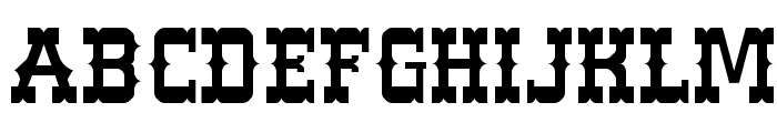 Western Font UPPERCASE