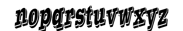 WesternSlant Regular Font LOWERCASE