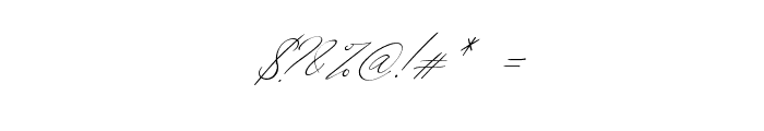 Westie Ametta Italic Font OTHER CHARS