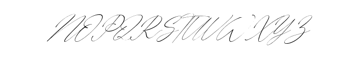 Westie Ametta Italic Font UPPERCASE