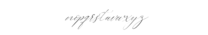 Westie Ametta Italic Font LOWERCASE