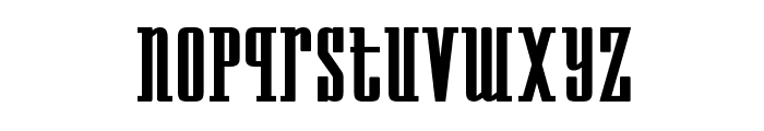 Westminster NDP Font LOWERCASE