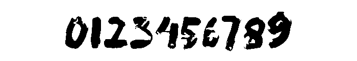 Wet Slash Font OTHER CHARS
