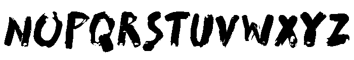 Wet Slash Font LOWERCASE
