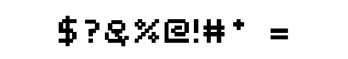 webpixelbitmap-Bold Font OTHER CHARS