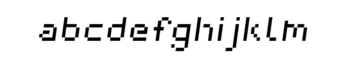 webpixelbitmap-Italic Font LOWERCASE