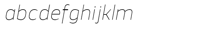 Webnar Thin Italic Font LOWERCASE