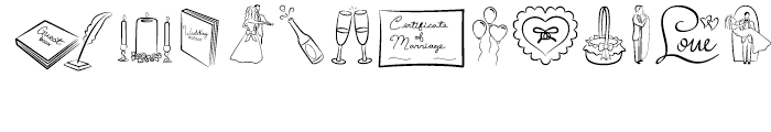 Wedding Wishes BV Regular Font LOWERCASE