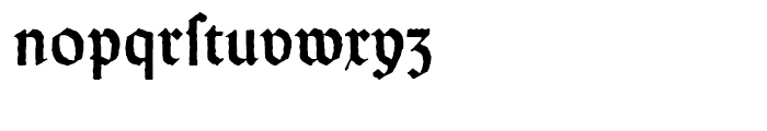 Wei Rundgotisch Antique Standard d Font LOWERCASE