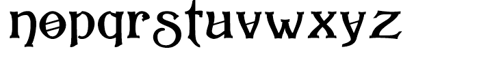 Wellingborough Flourish Font LOWERCASE