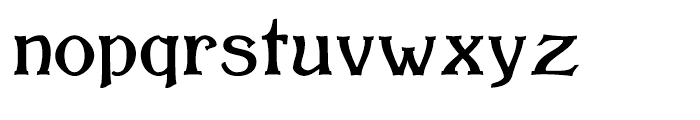 Wellingborough Regular Font LOWERCASE