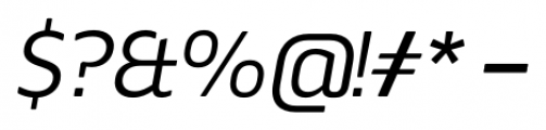 Webnar Italic Font OTHER CHARS