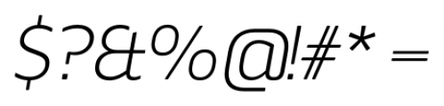 Webnar Light Italic Font OTHER CHARS