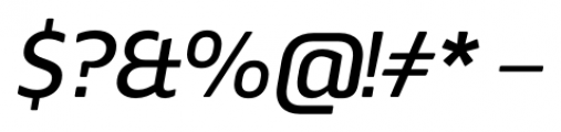 Webnar Medium Italic Font OTHER CHARS