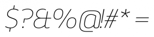 Webnar Thin Italic Font OTHER CHARS