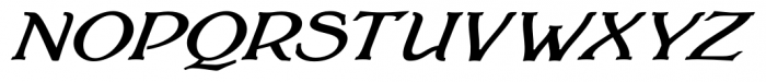 Wellingborough Italic Font UPPERCASE