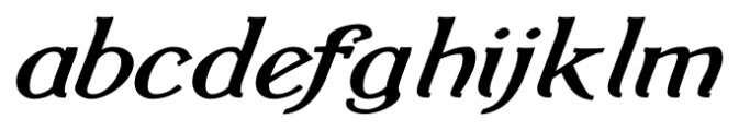Wellingborough Italic Font LOWERCASE