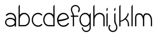 Wellmere Sans Light Font LOWERCASE
