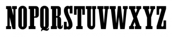 Western Wood Type JNL Regular Font UPPERCASE