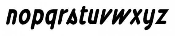 Wevli Condensed Bold Italic Font LOWERCASE