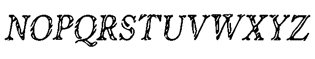 Weathergrave Display Font UPPERCASE