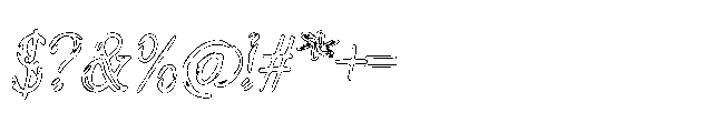 Weathergrave Outline Font OTHER CHARS