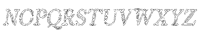 Weathergrave Outline Font UPPERCASE