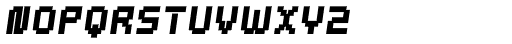 Webpixel bitmap Black Italic Font UPPERCASE