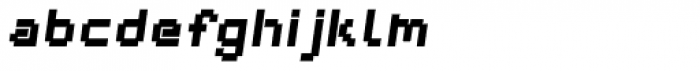 Webpixel bitmap Black Italic Font LOWERCASE