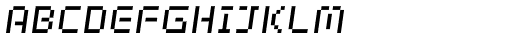 Webpixel bitmap Italic Font UPPERCASE