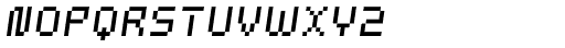 Webpixel bitmap Italic Font UPPERCASE