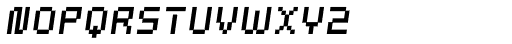 Webpixel bitmap Medium Italic Font UPPERCASE