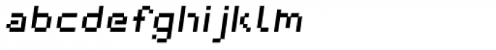 Webpixel bitmap Medium Italic Font LOWERCASE