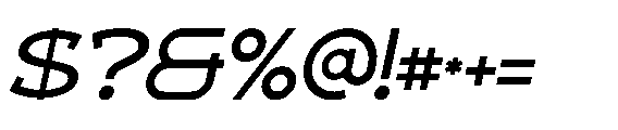Wedank Italic Font OTHER CHARS
