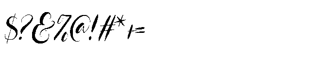 Wedding Shape Font OTHER CHARS