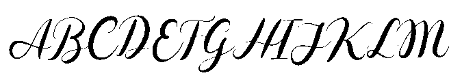 Wedding Shape Font UPPERCASE