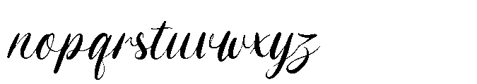 Wedding Shape Font LOWERCASE