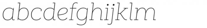 Weekly Alt Thin It Font LOWERCASE