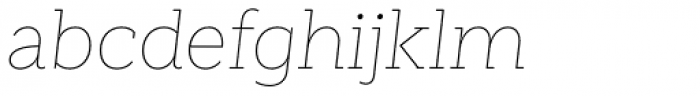 Weekly Pro Thin It Font LOWERCASE