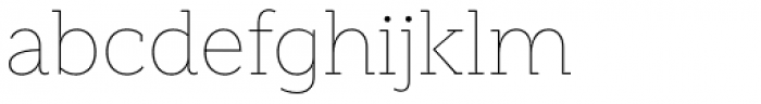 Weekly Pro Thin Font LOWERCASE