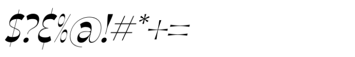 Weekly Sunday Italic Font OTHER CHARS