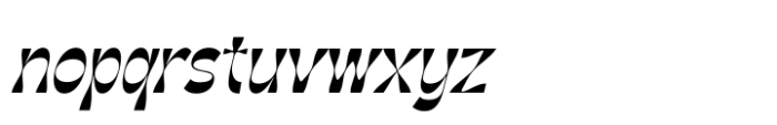 Weekly Sunday Italic Font LOWERCASE
