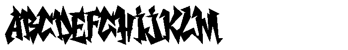 Ween Gothic Font UPPERCASE