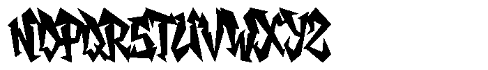 Ween Gothic Font UPPERCASE