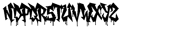 Ween Gothic Font LOWERCASE