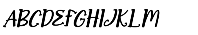 Weird Garden Italic Font UPPERCASE