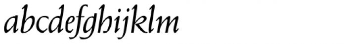 Weiss Antiqua URW D Italic Font LOWERCASE