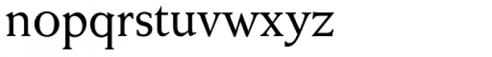 Weiss Antiqua URW D Regular Font LOWERCASE