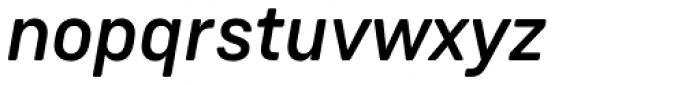 Weissenhof Grotesk Medium Italic Font LOWERCASE